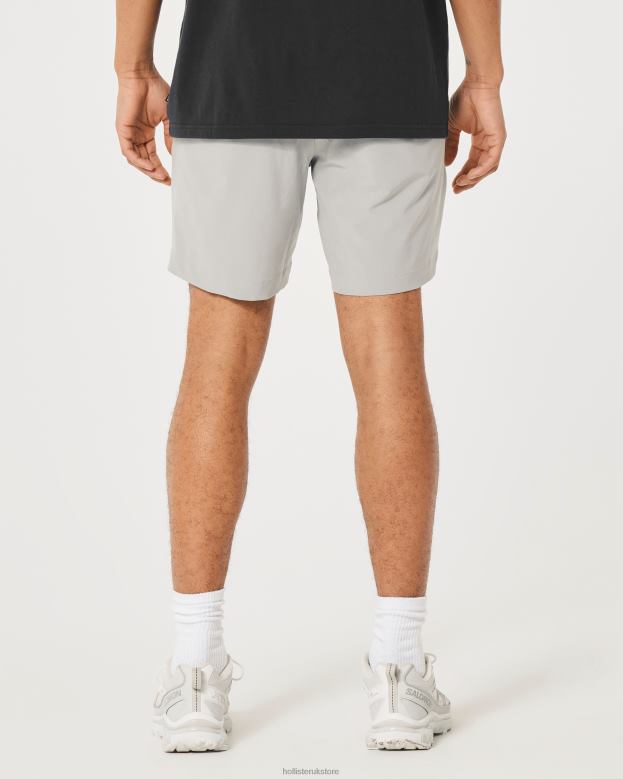 Bottoms Hollister Men Hybrid Shorts 7\\ 488201224 Light Grey
